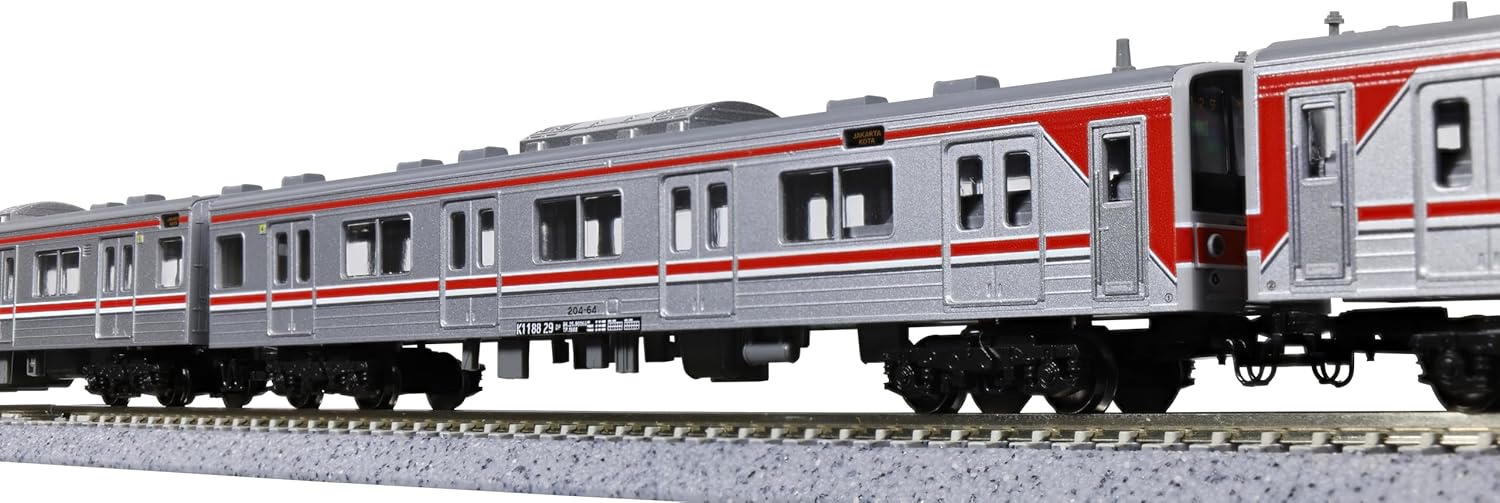 KATO 10-1755 N Gauge Indonesian Commuter Railway 205 Series 12-Car Set - BanzaiHobby