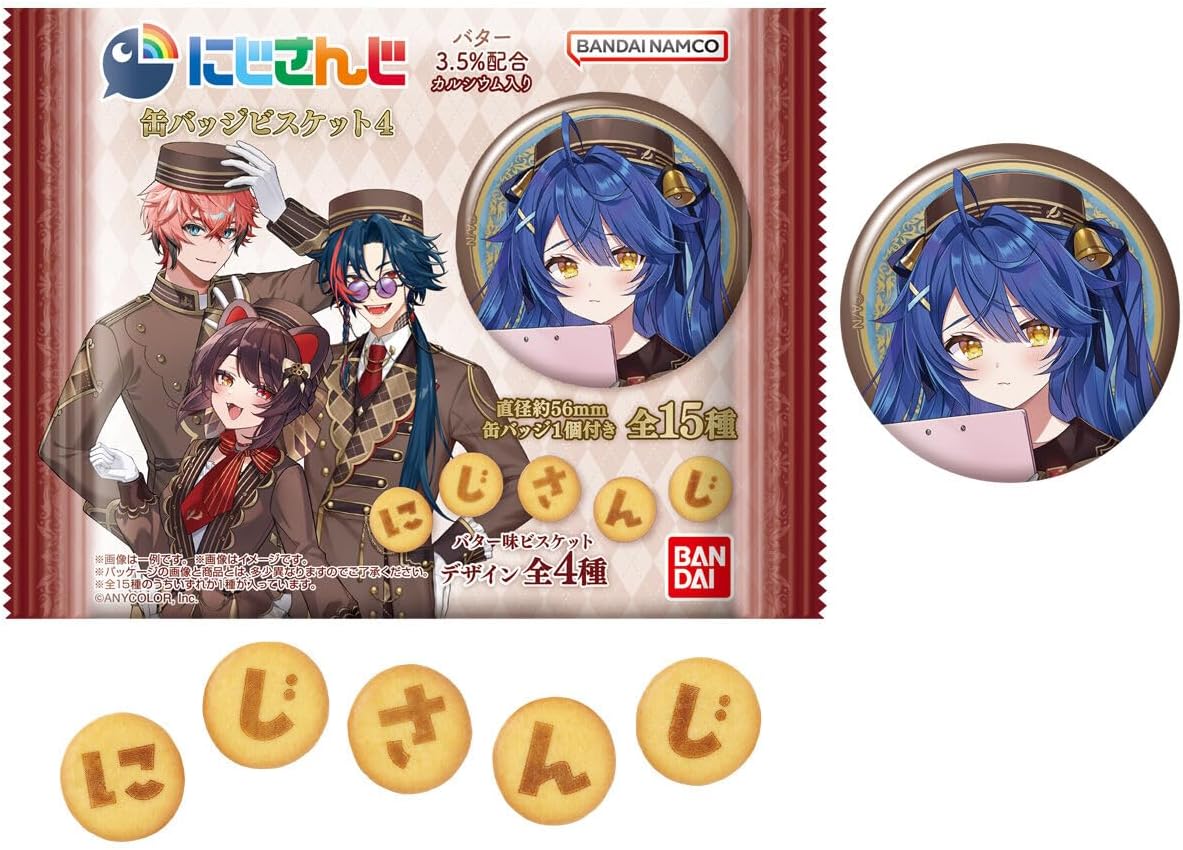 Bandai Nijisanji Can Badge Biscuit Vol. 4 (1Box 12pcs)