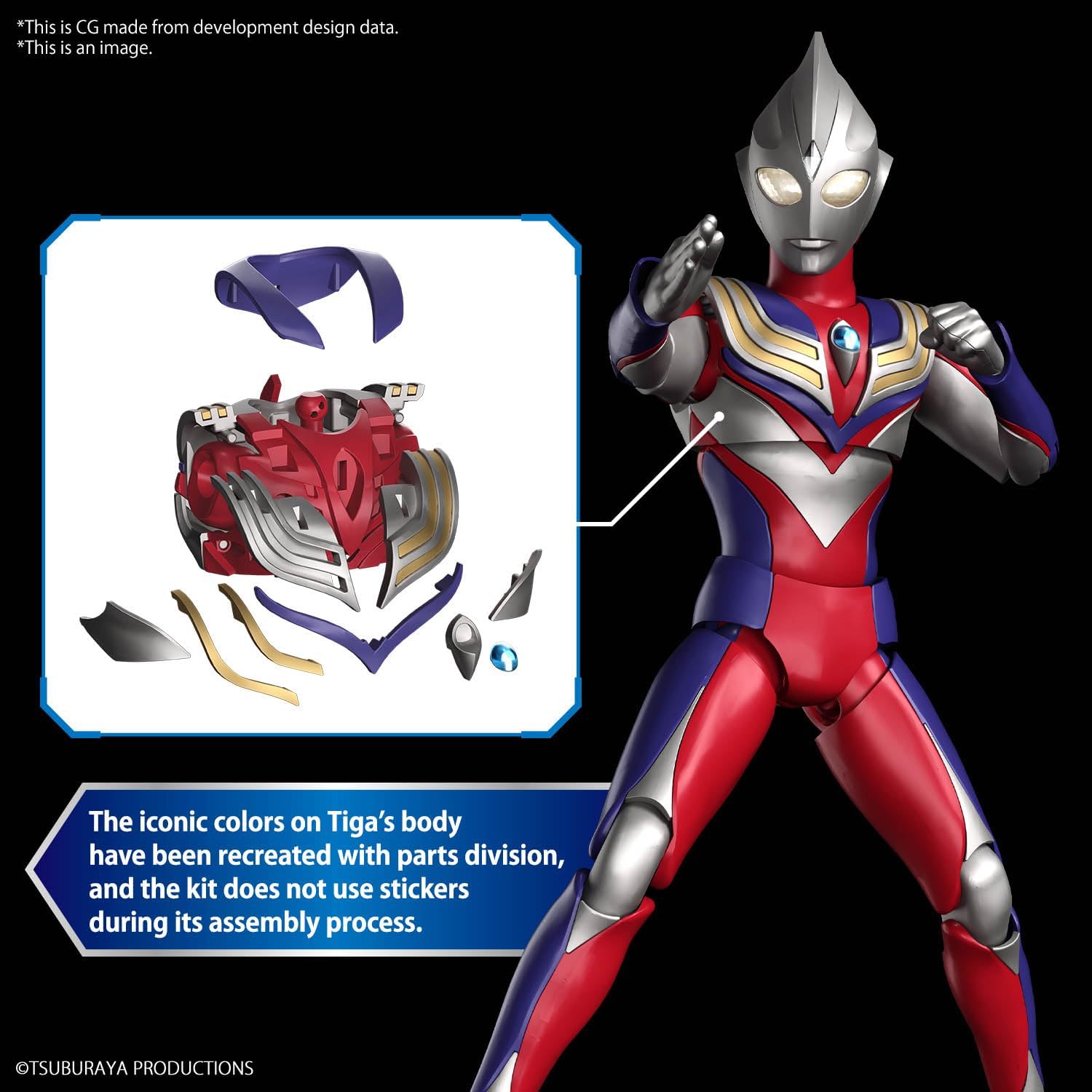 BANDAI Figure-Rise Standard, Ultraman Tiga, Multi Type - BanzaiHobby