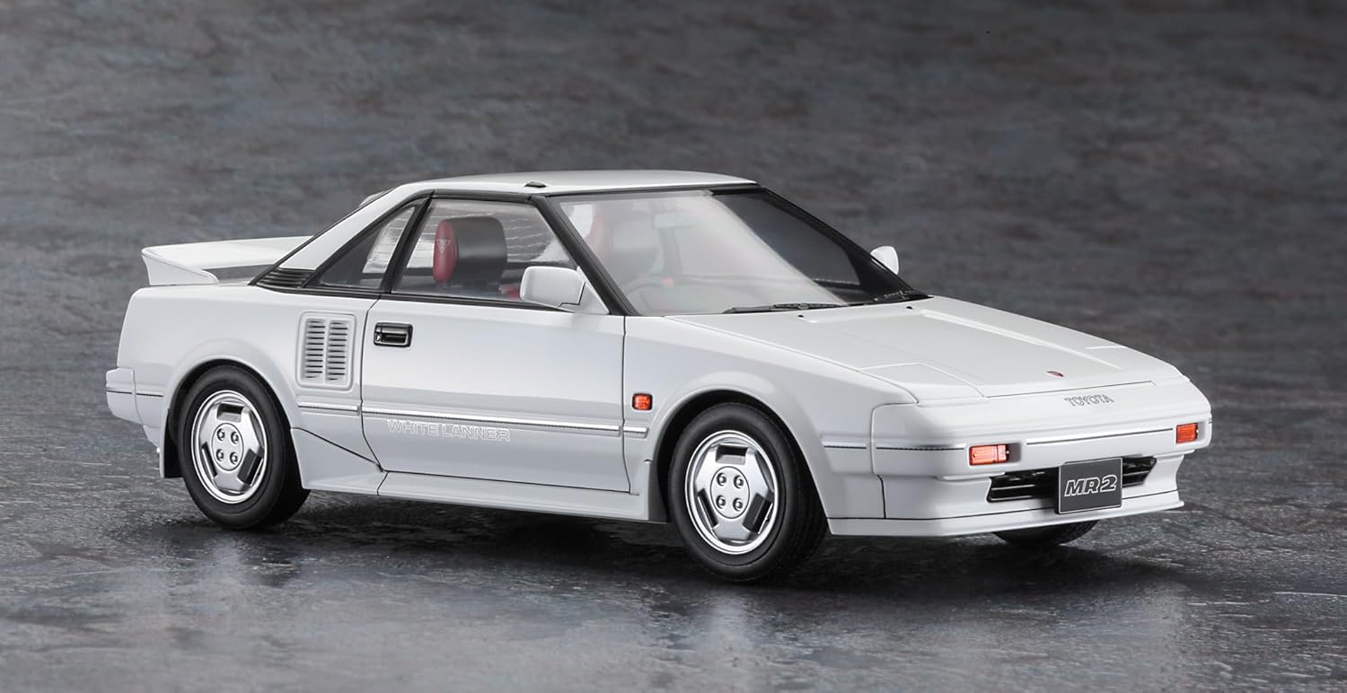 Hasegawa 20656 1/24 Toyota MR2 (AW11) Early Version White Lanner (1985) - BanzaiHobby
