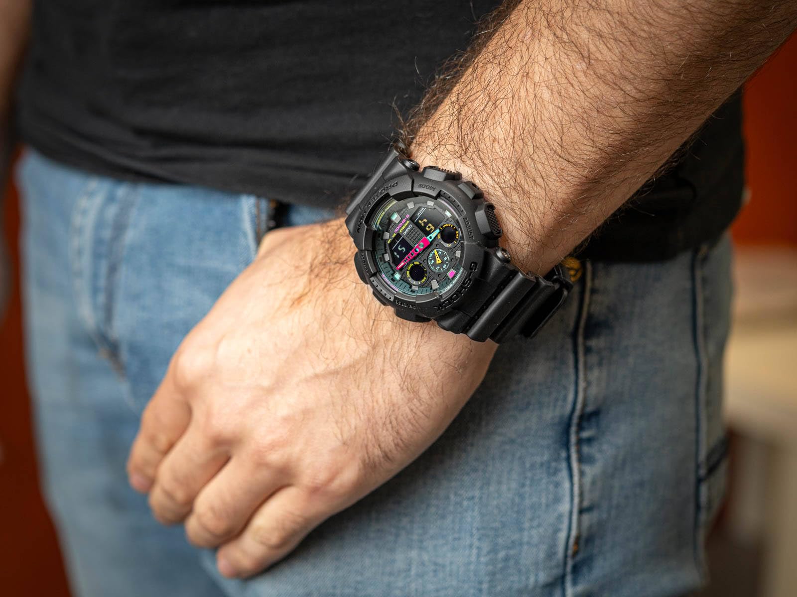 G-Shock GA-100MF-1AER スポーツウォッチ, ブラック///ホワイト, スポーツ。 - BanzaiHobby