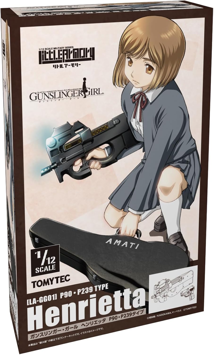 TOMYTEC LA-GG01 1/12 Little Armory Gunslinger Girl Henrietta P90/P239 Type