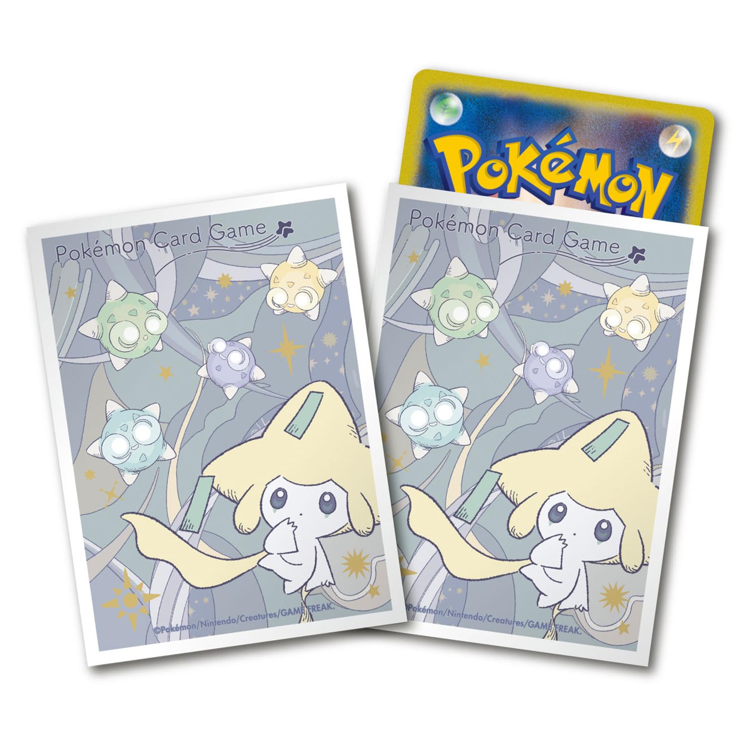 ポケモンセンターオリジナル ポケモンカードゲーム デッキシールド プレミアム・グロス ジラーチ星つなぎ【ホワイト】 - BanzaiHobby