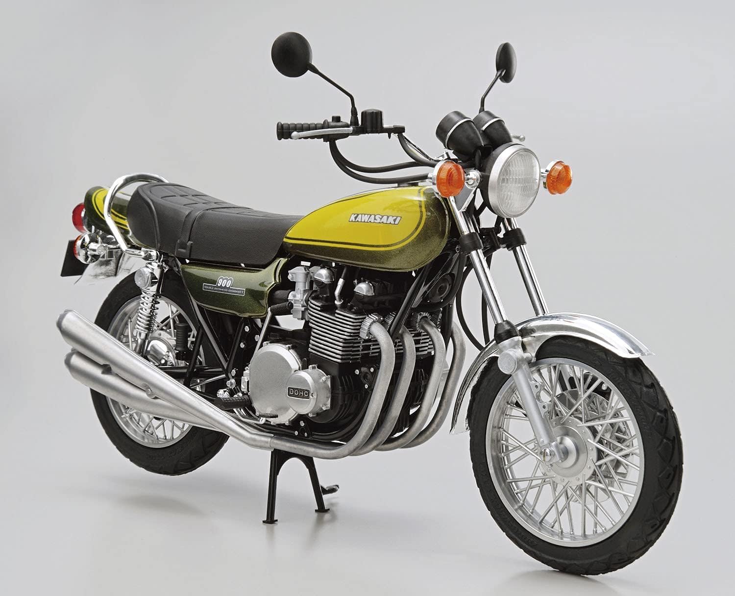Aoshima 1/12 The Bike No. 47 Kawasaki Z1 900 Super 4 1973 with Custom Parts - BanzaiHobby