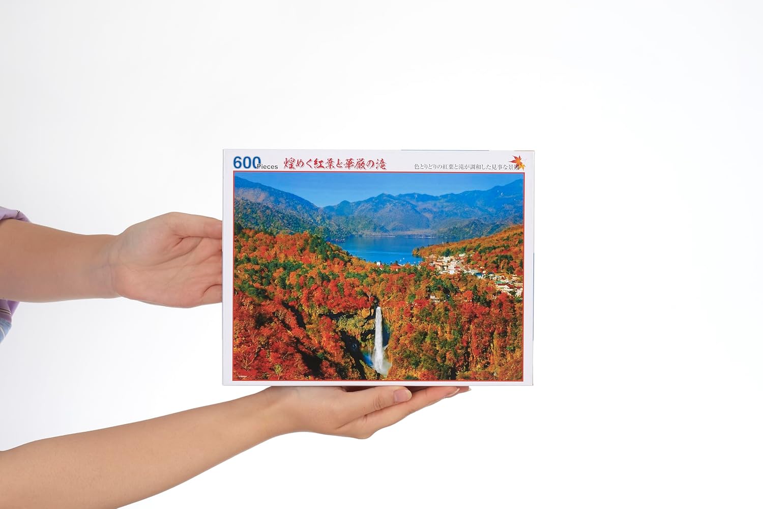 Beverly 600-015Sparkling autumn leaves and Kegon Falls Landscape Japan Puzzle - BanzaiHobby