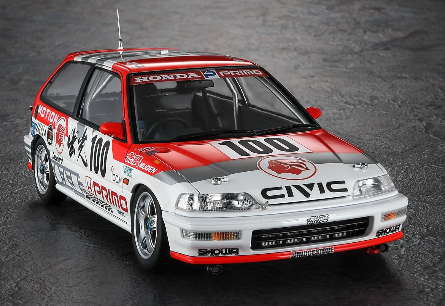 Hasegawa 20763 1/24 Idemitsu MOTION Mugen Civic (EF9) 1991 JTC Champion - BanzaiHobby