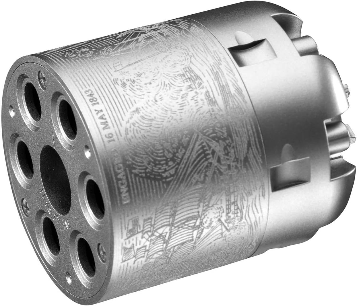 Tokyo Marui Air Revolver PRO Parts No.7 M1851 NAVY Silver Model Spare Cylinder