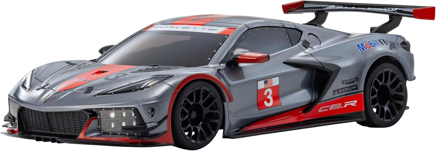 Kyosho MZP244GMR ASC MR04W-MM Chevrolet Corvette C8.R Gunmetal Red - BanzaiHobby