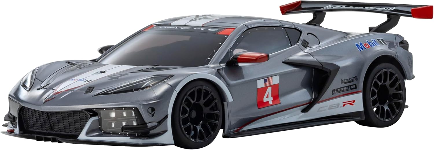 Kyosho MZP244GMW ASC MR04W-MM Chevrolet Corvette C8.R Gunmetal White - BanzaiHobby