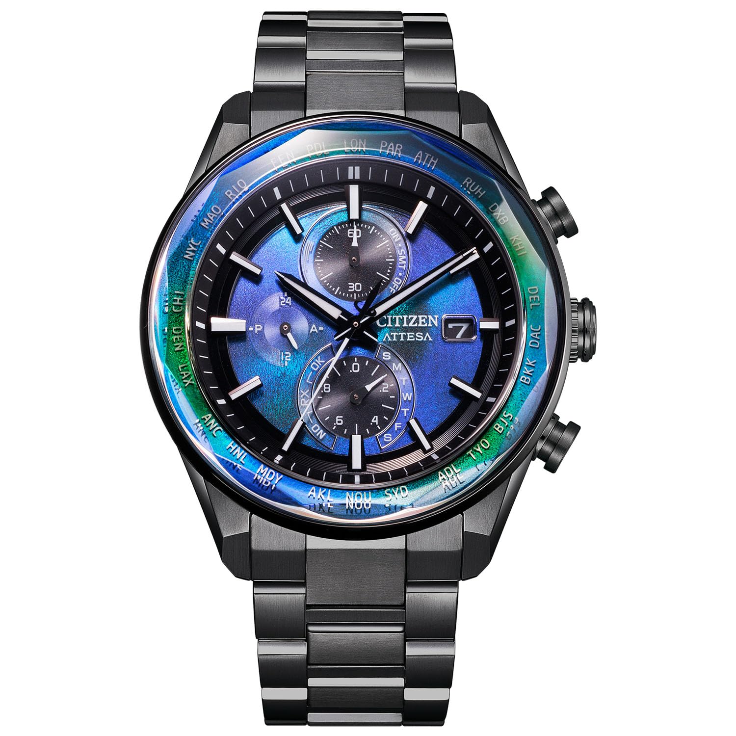 CITIZEN] 腕時計 ATTESA 限定モデル 電波時計 防水 軽量 チタン