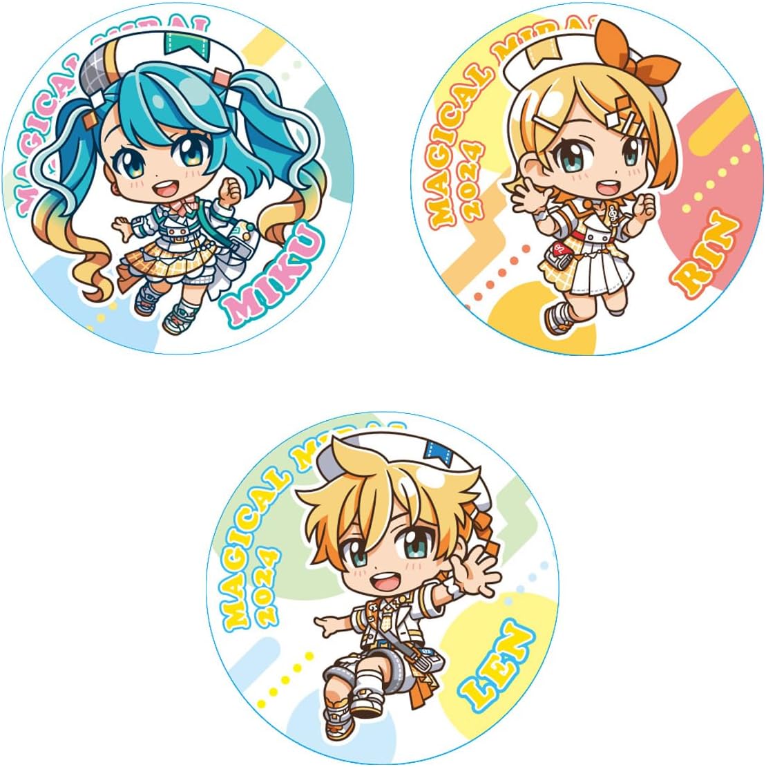 Bandai CAN BADGE COLLECTION Hatsune Miku “Magical Mirai 2024” (set of 14) - BanzaiHobby