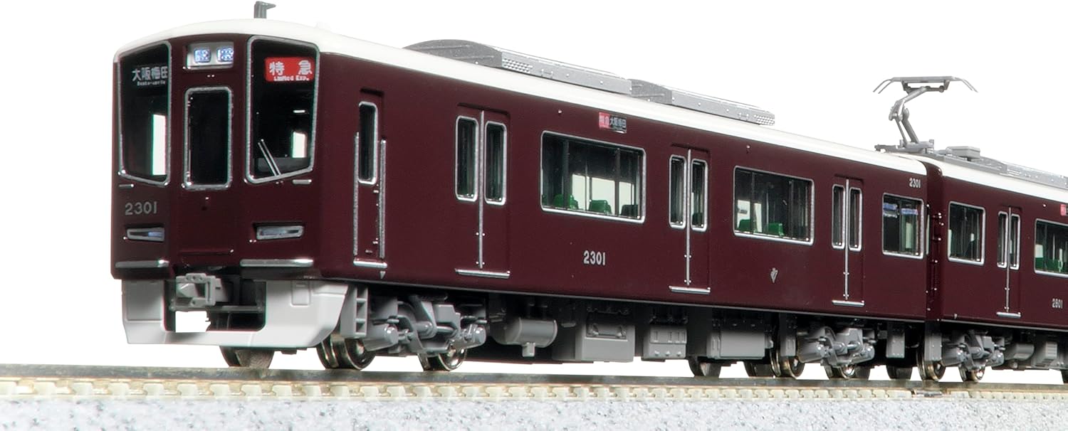 KATO 10-2031 N Gauge Hankyu Railway 2300 Series Kyoto Line Basic Set (4 Cars) - BanzaiHobby