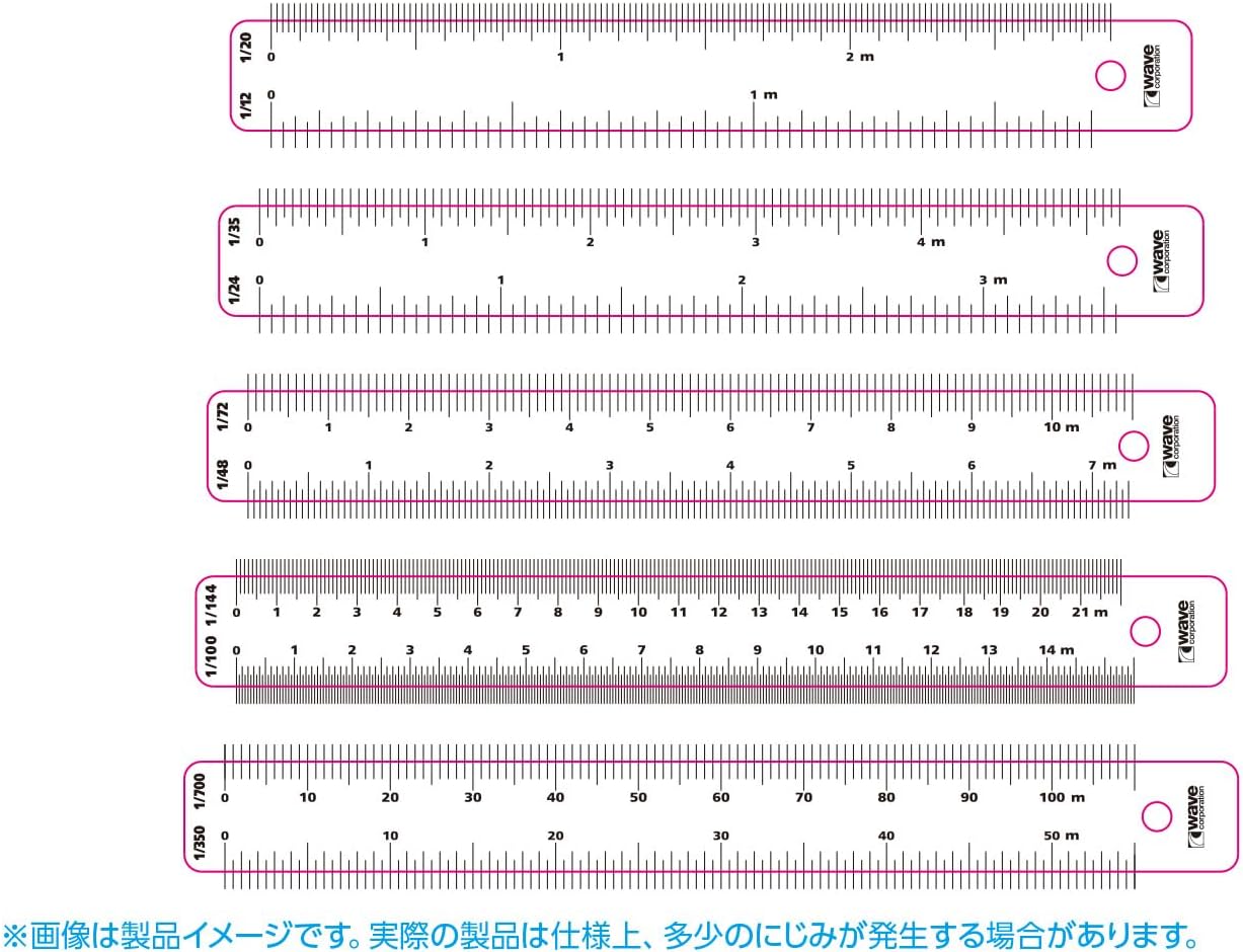 Wave Hobby Tool Series HT-074 HG Multi-Scale Ruler Tool - BanzaiHobby