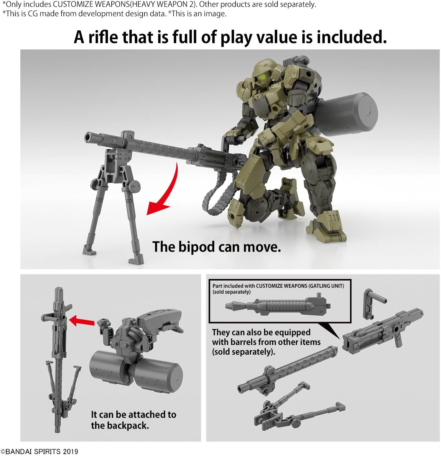 Bandai 30MM OW030 OPTION PARTS SET16 - BanzaiHobby