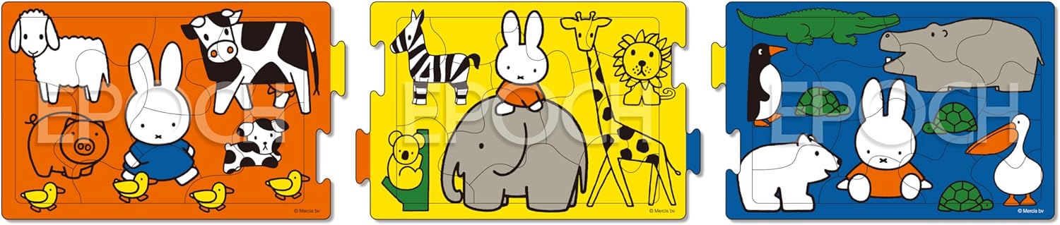 Epoch 24-200 Miffy Lots of Animals Puzzle - BanzaiHobby