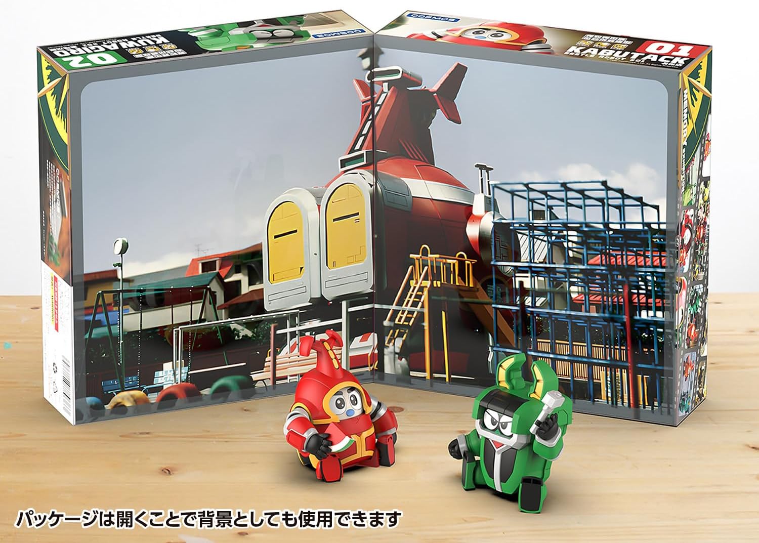 Wave KM-141 QOSMOS Series Bee Robo Kabutack & Kuwagiro Set - BanzaiHobby