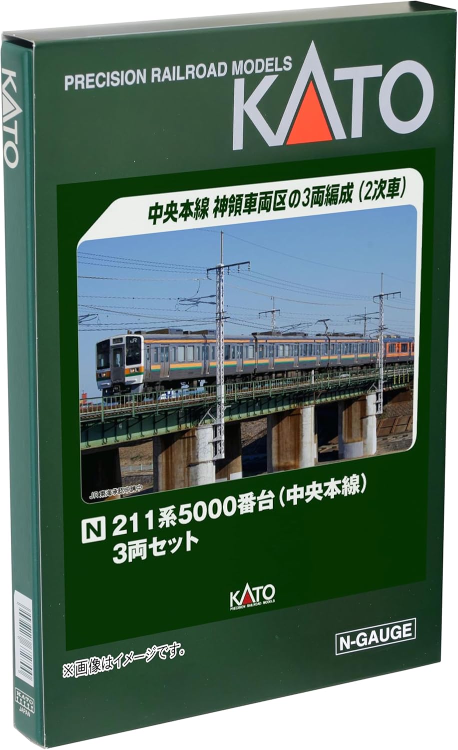 KATO 10-1860 N Gauge 211 Series 5000 Type (Chuo Main Line) 3-Car Set - BanzaiHobby