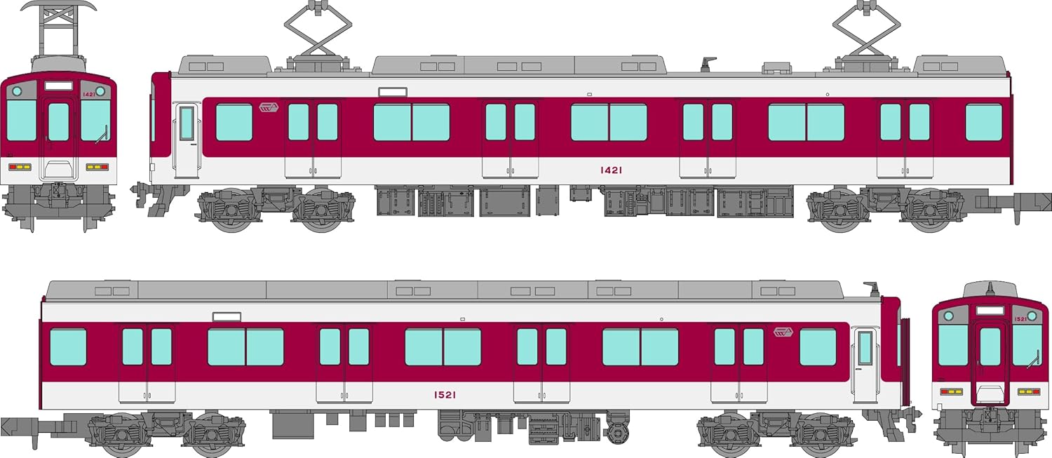 TOMYTEC The Railway Collection Kinki Nippon Railway 1420 Series 2-Car Set A - BanzaiHobby