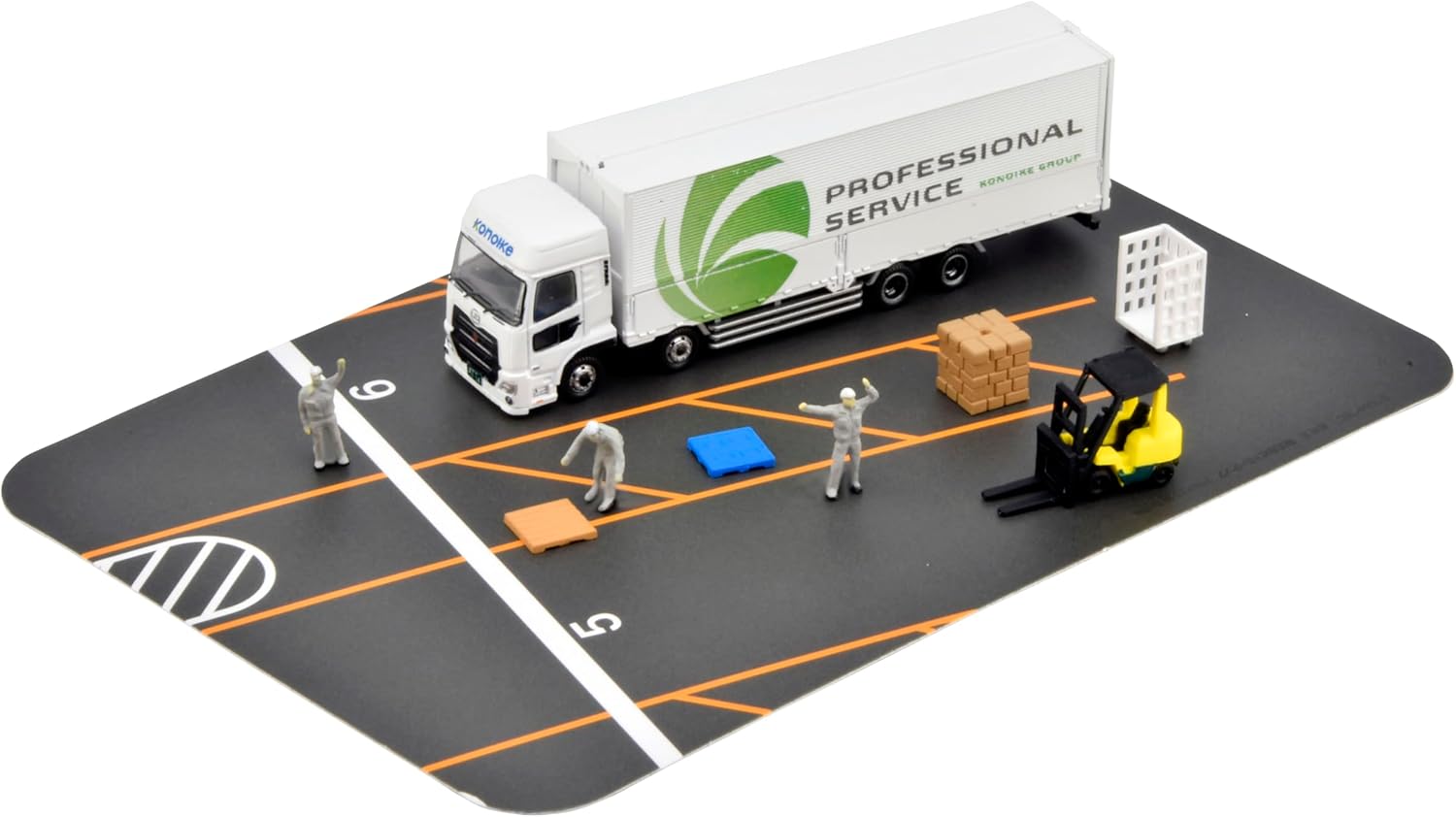 TOMYTEC Truck Collection Logistics Site Wing Van Set J Konoike Transport - BanzaiHobby