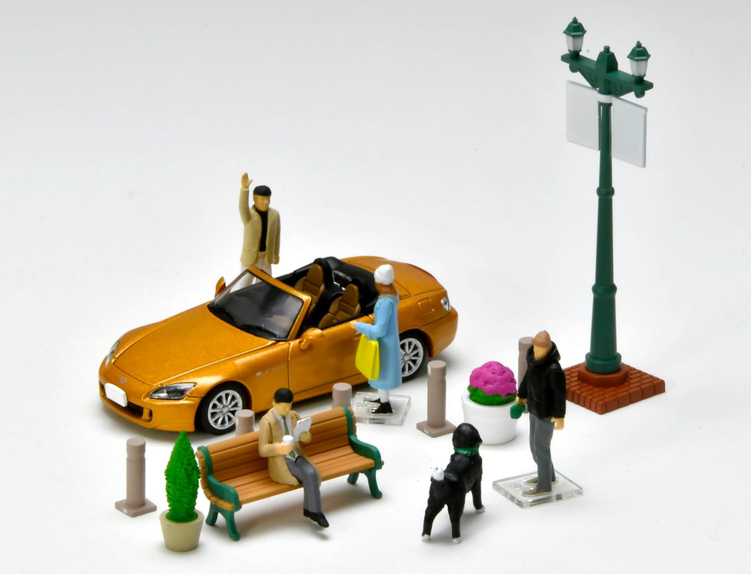 TOMYTEC 328292 1/64 Diocolle 64 #Car Snap 22a Urban Street Corner 2 (Honda S2000 included) - BanzaiHobby