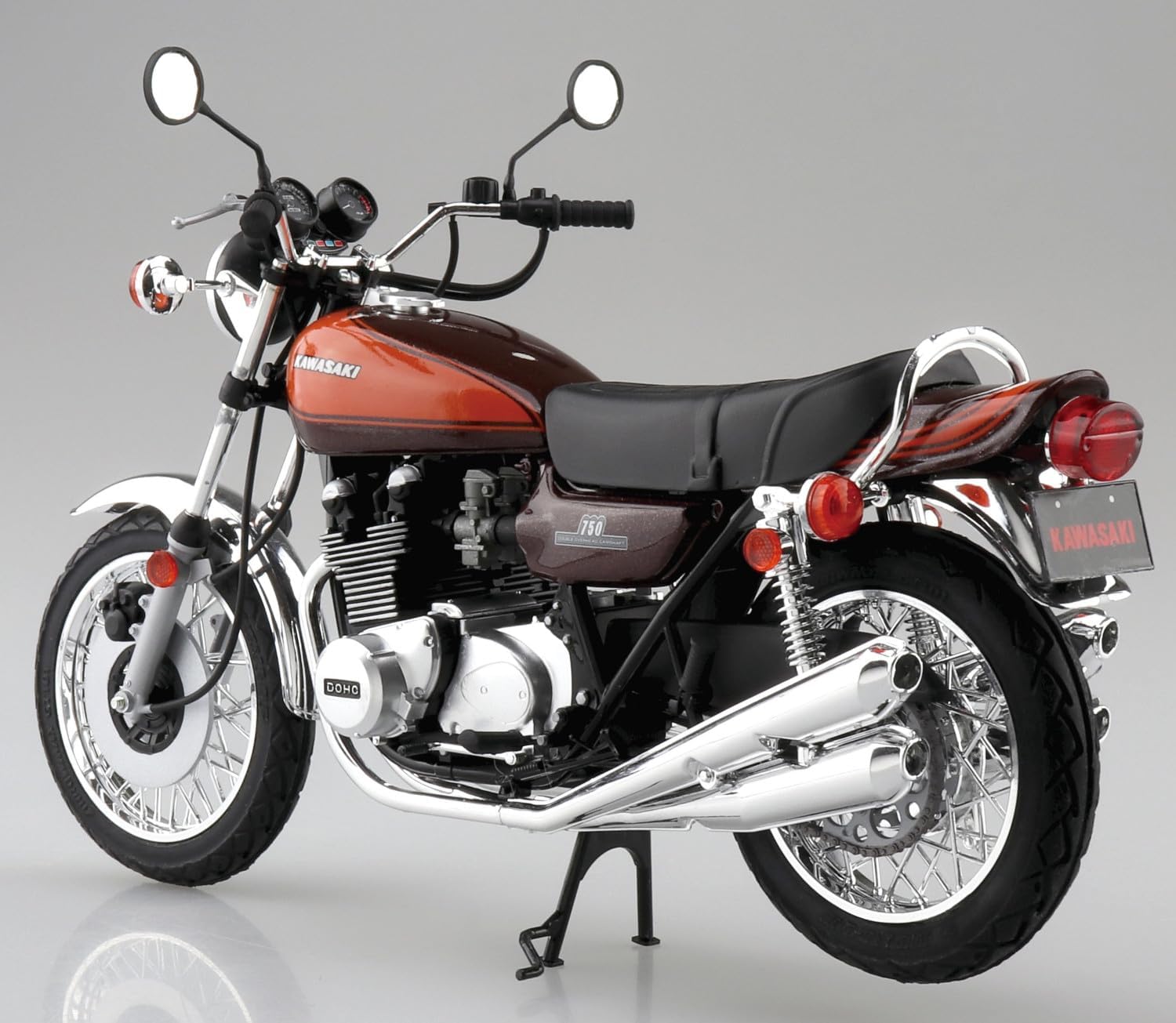 Aoshima Bunka Kyozai 1/12 The Bike Series No.43 Kawasaki Z2 750RS '73 with Custom Parts - BanzaiHobby