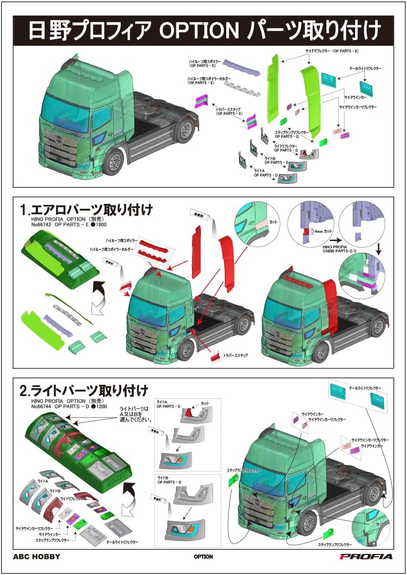 ABC Hobby 66743 Profia Aero Parts Set - ABC Hobby Banzai Hobby