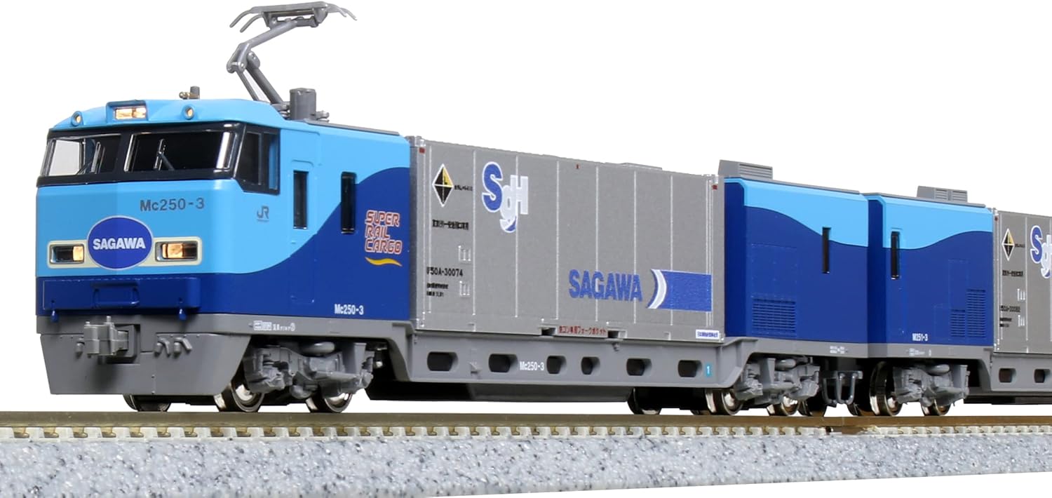 KATO 10-1721 Series M250 Super Rail Cargo (U50A Container Loaded) Basic Set (4 Cars) - BanzaiHobby