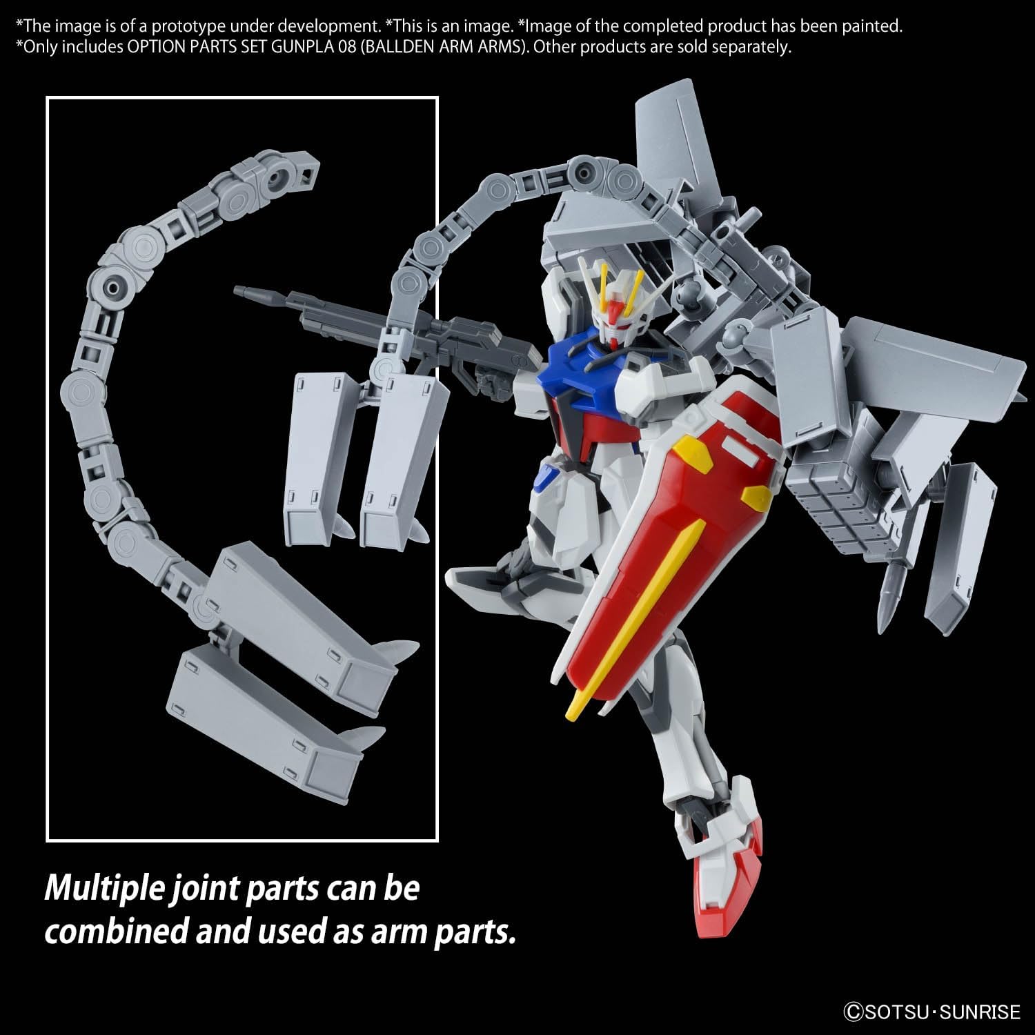 Bandai 1/144 Option Parts Set Gunpla 08 (Bolden Arm Arms) - BanzaiHobby
