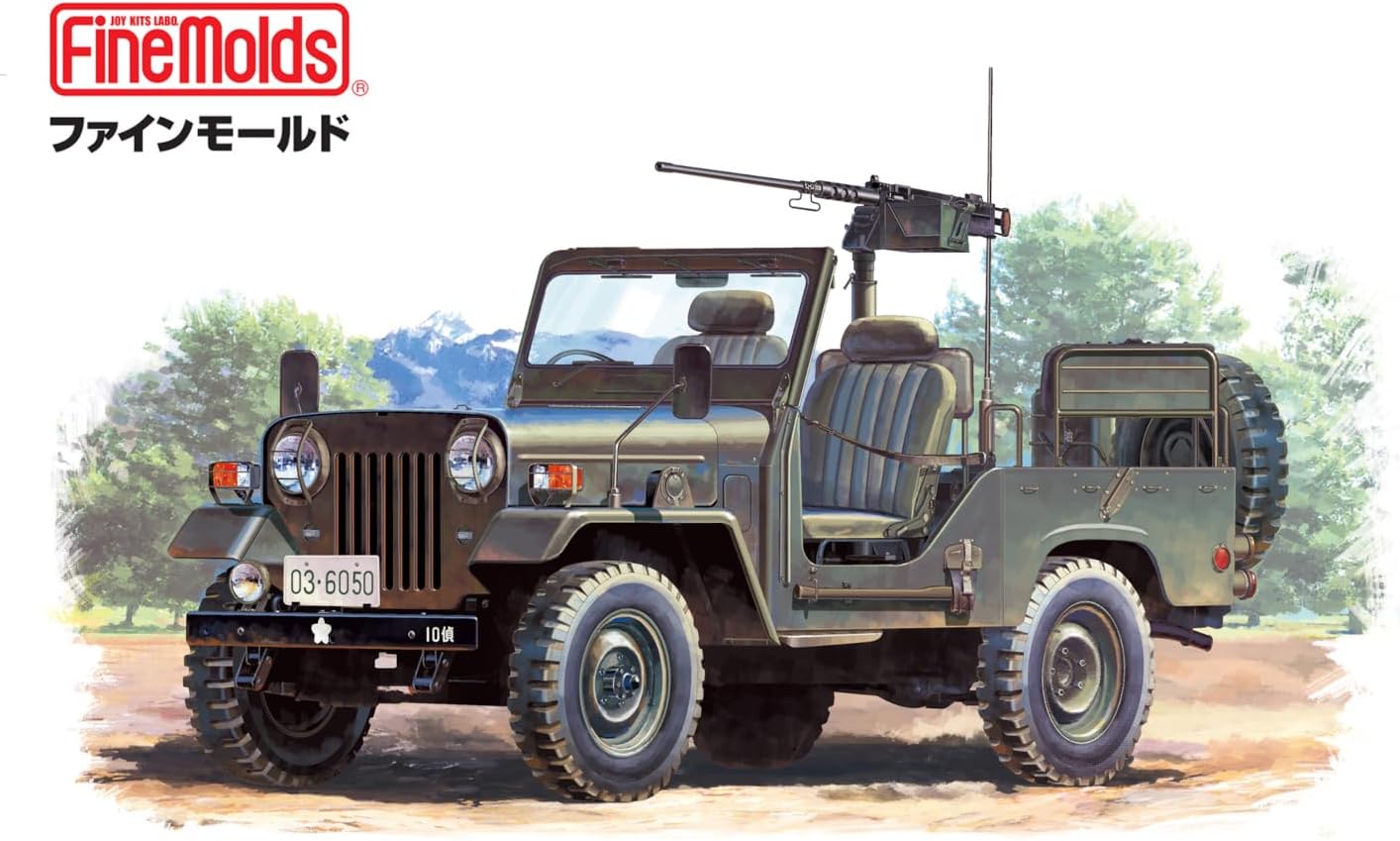 Fine Molds MJ02 1/35 Japan Ground Self-Defense Force Type 73 Light Truck (with Machine Gun) - BanzaiHobby