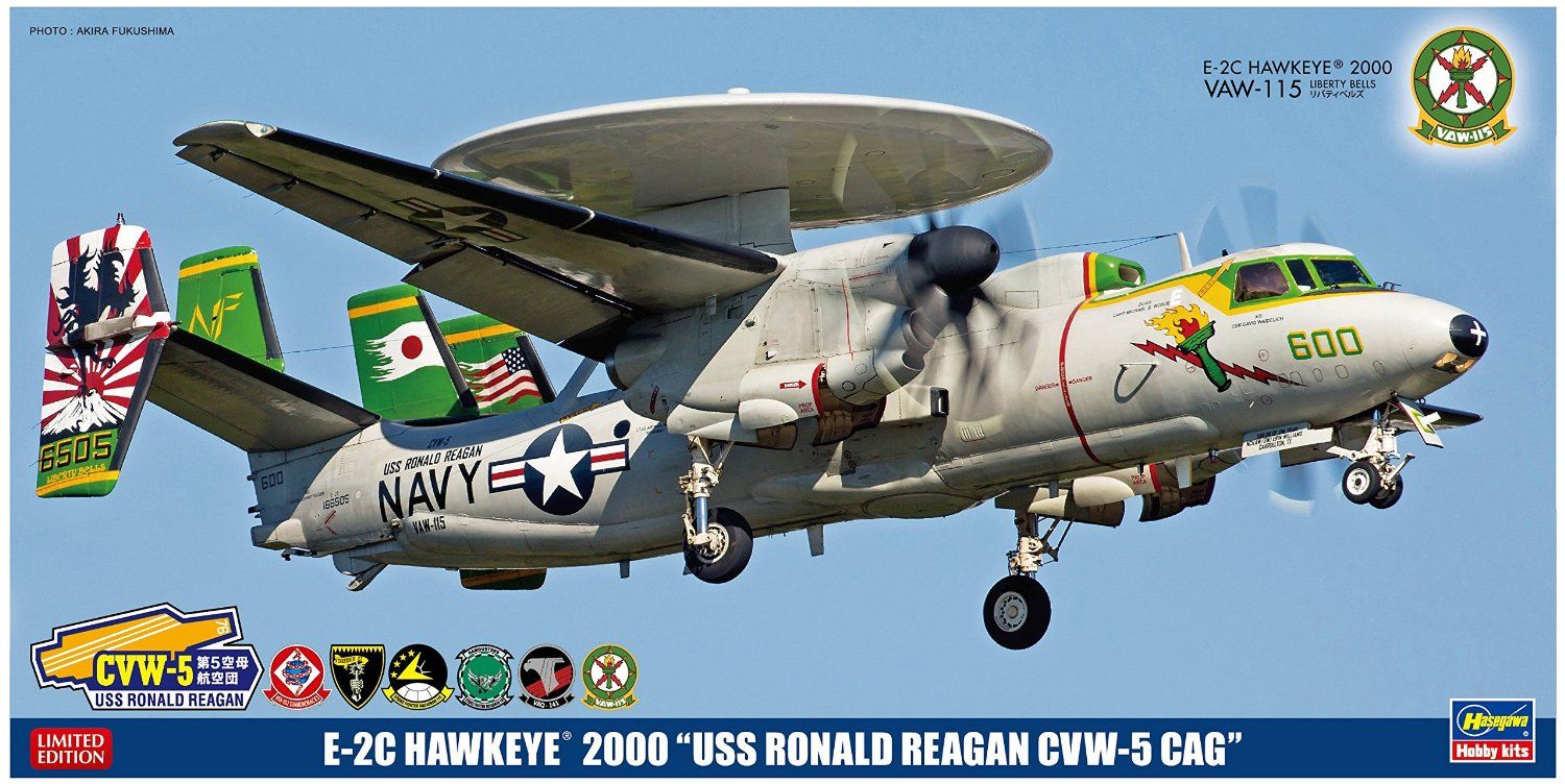 Hasegawa 1/72 E-2C Hawkeye 2000 SS Ronald Reagan CVW-5 CAG - BanzaiHobby