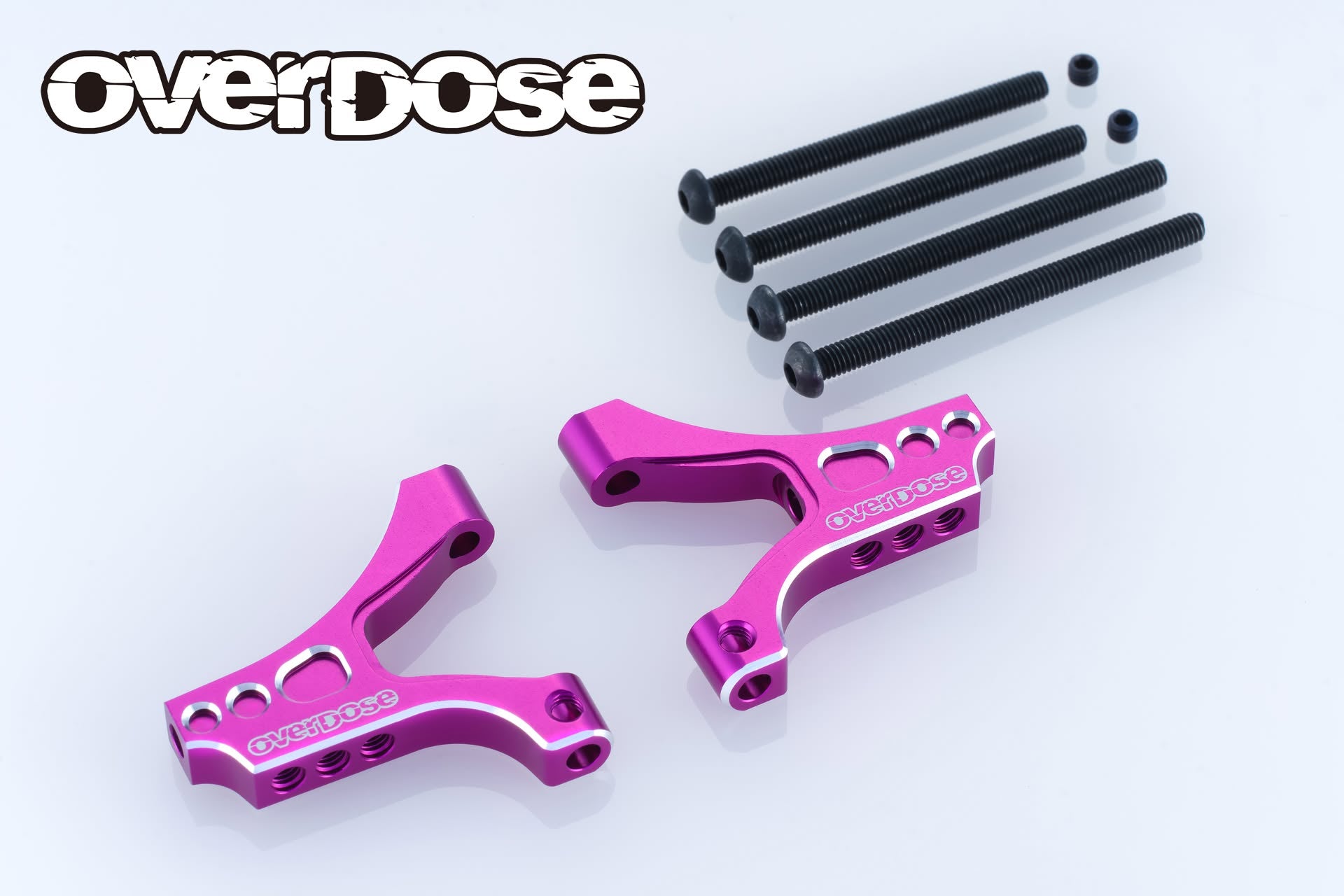 OVERDOSE OD3940 ES Aluminum Front Suspension Arm Type-2 (For OD/Purple)