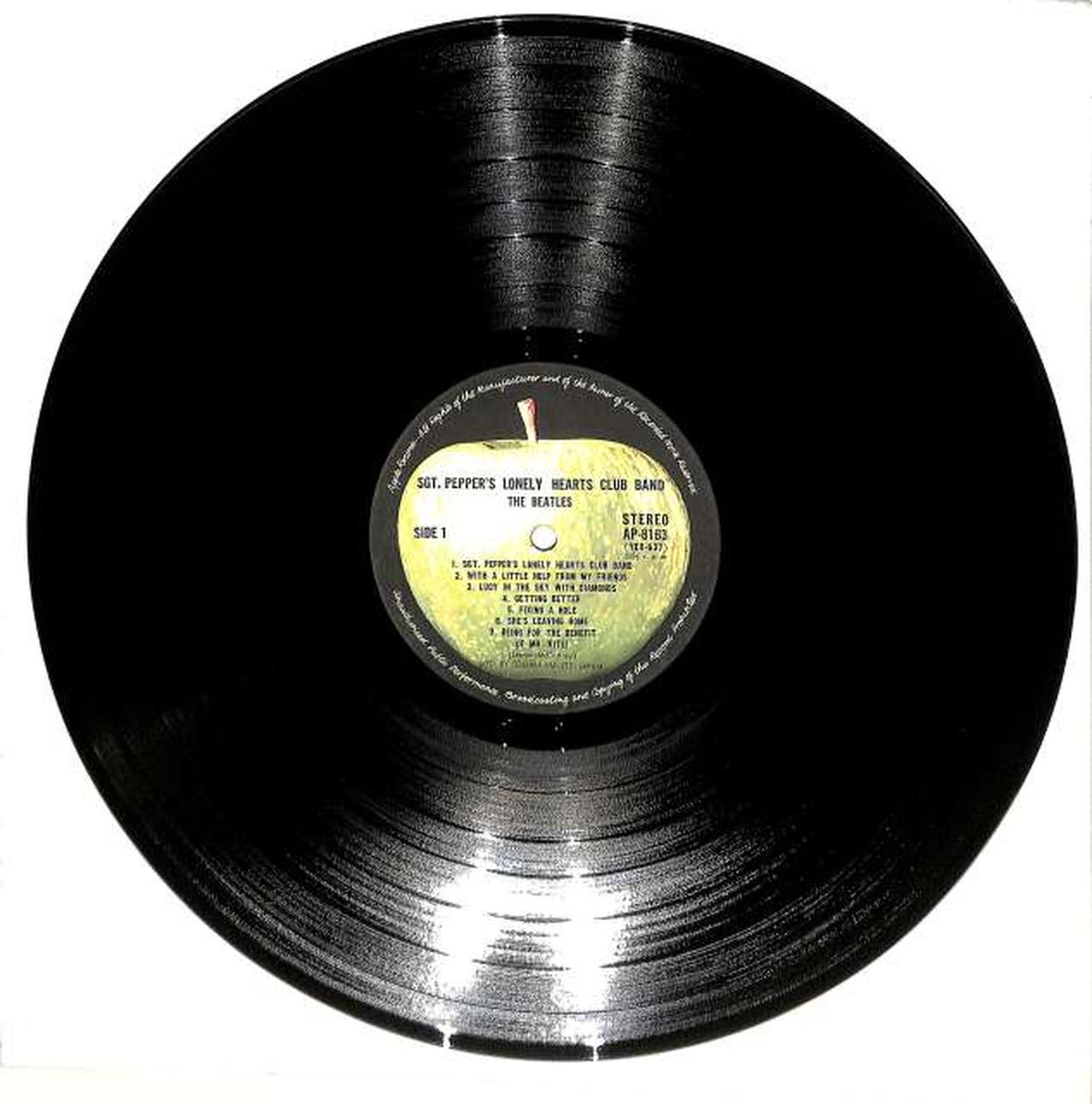 Toshiba EMI The Beatles "Sgt. Pepper's Lonely Hearts Club AP-8163"
