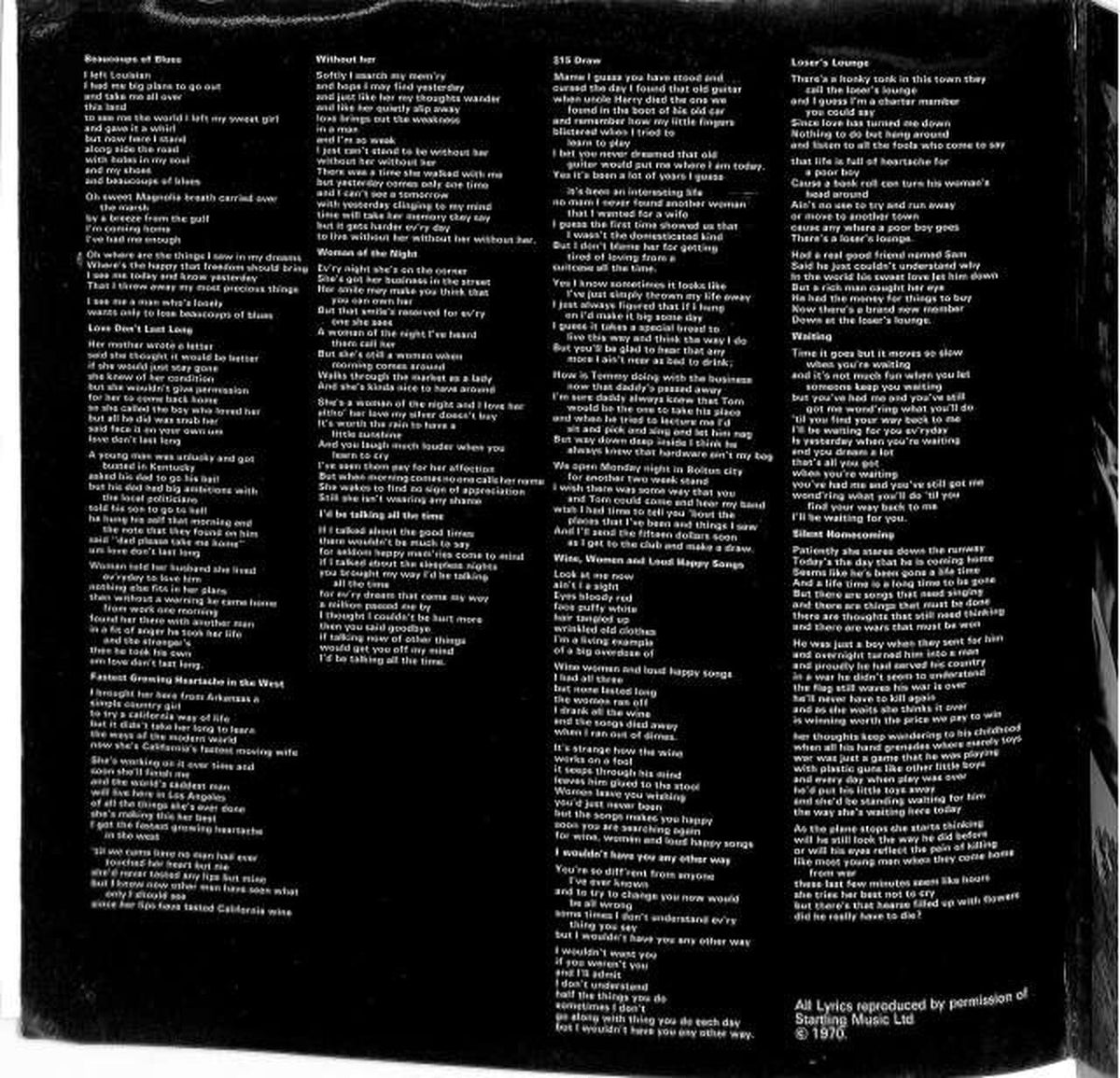 APPLE Ringo Starr "BEAUCOUPS OF BLUES" PAS 10002