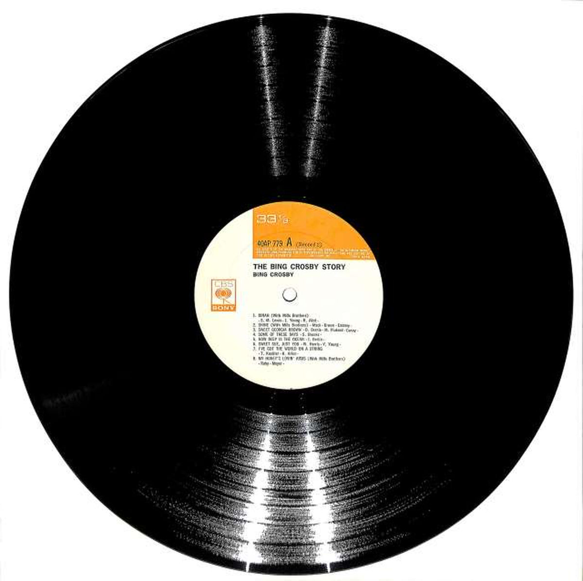 CBS Sony Bing Crosby "Bing Crosby Story" 40AP 778/9