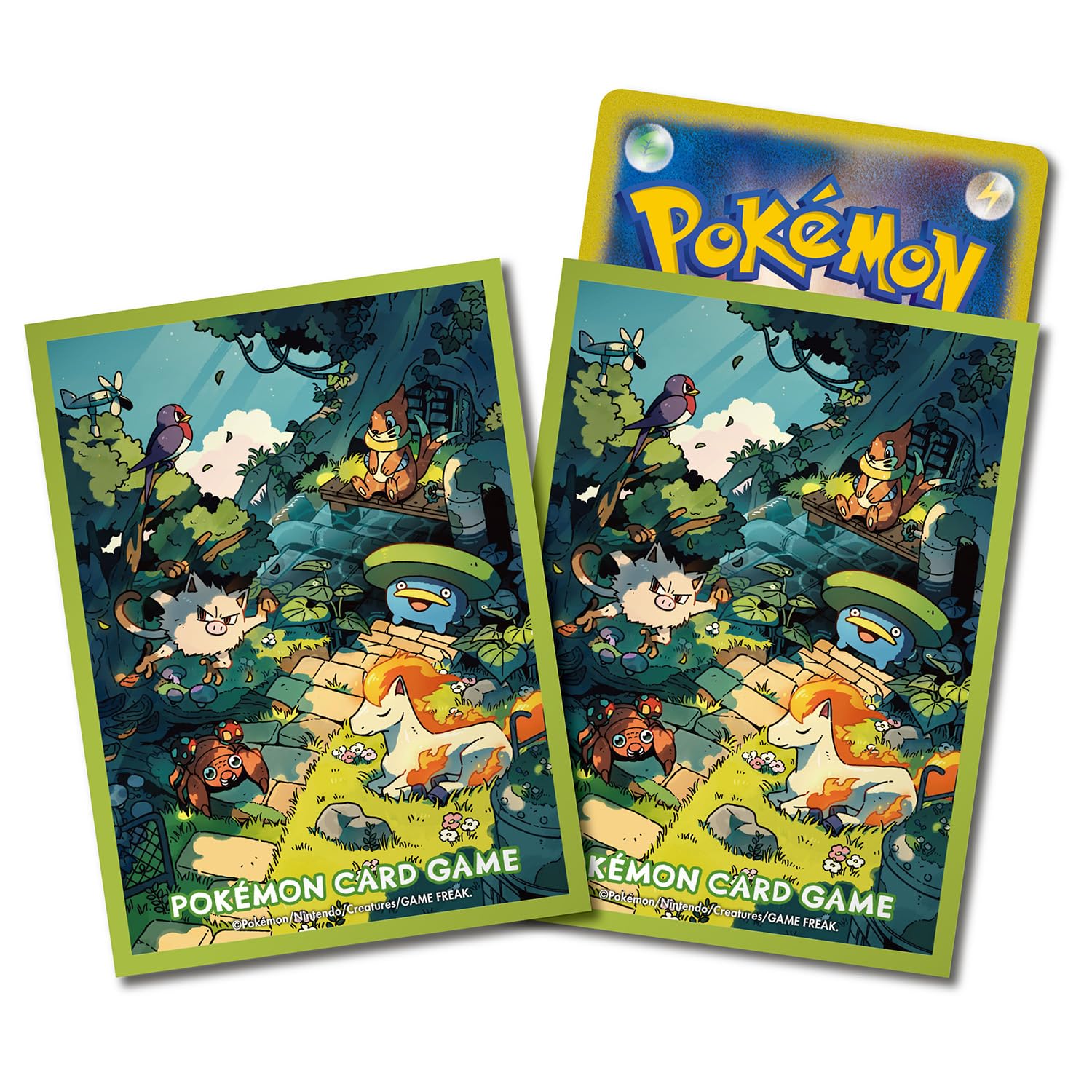 ポケモンセンターオリジナル ポケモンカードゲーム デッキシールド つながるせかい -ひみつのかいだん- - BanzaiHobby