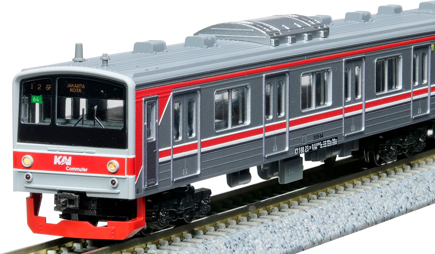 KATO 10-1755 N Gauge Indonesian Commuter Railway 205 Series 12-Car Set - BanzaiHobby