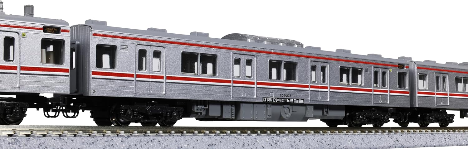 KATO 10-1755 N Gauge Indonesian Commuter Railway 205 Series 12-Car Set - BanzaiHobby