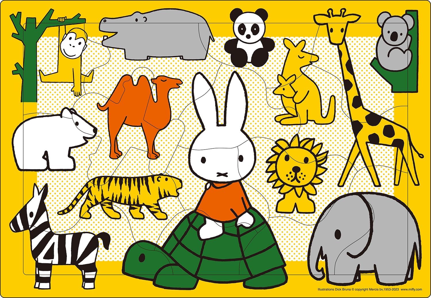 Epoch 25-215 Miffy at the Zoo Puzzle - BanzaiHobby