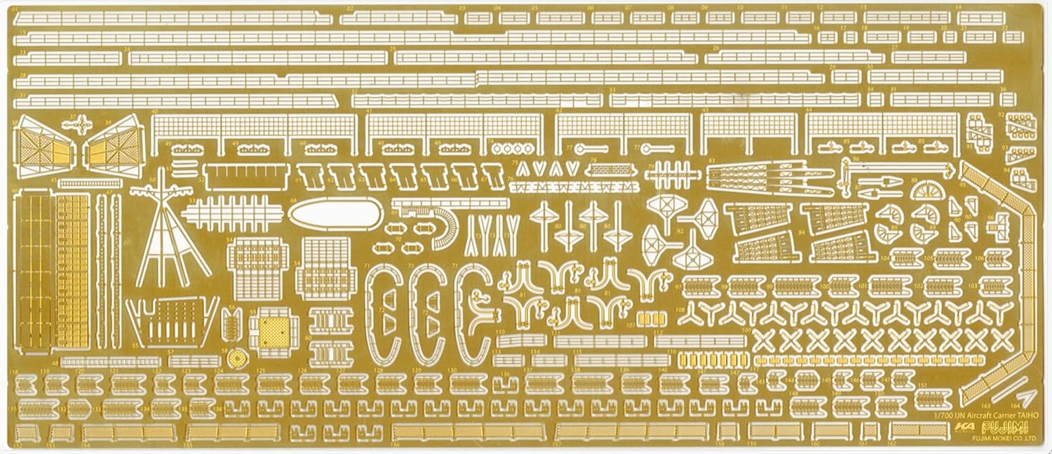 Fujimi GUP036 1/700 Imperial Japanese Navy Aircraft Carrier Taiho Exclusive Etching Parts