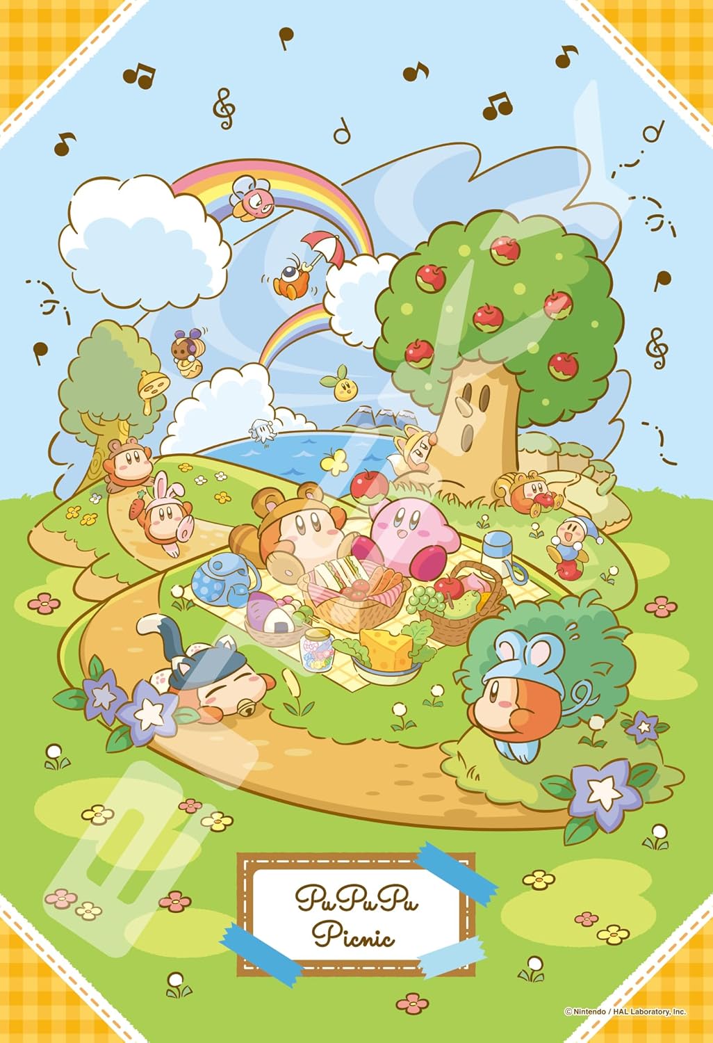 Ensky 300-1939 Kirby of the Stars: PuPuPu Picnic - Kirby of the Stars (Puzzle, 300 Pieces, 26 x 38 cm) - BanzaiHobby