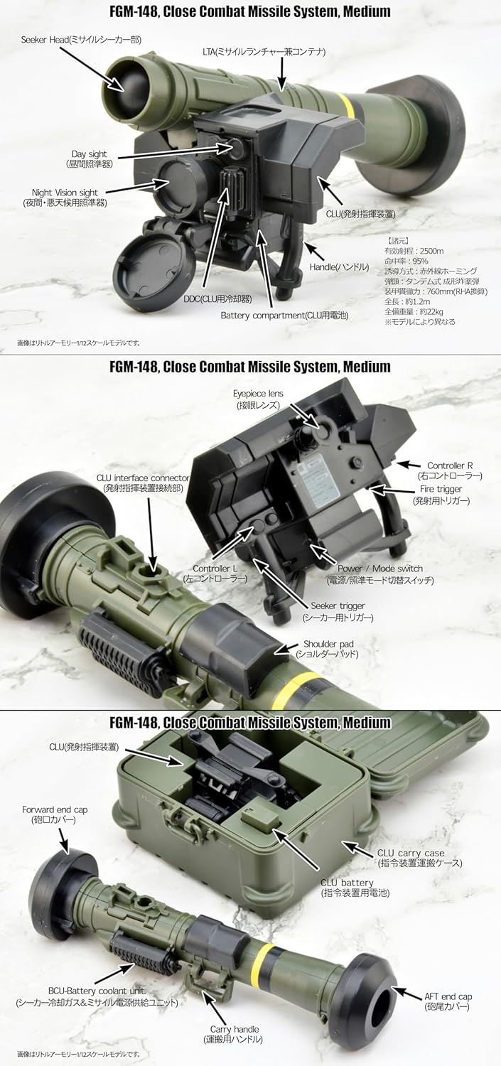 TOMYTEC LA103 Little Armory FGM148 Type Anti-Tank Missile - BanzaiHobby