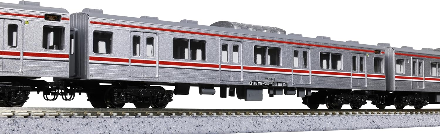 KATO 10-1755 N Gauge Indonesian Commuter Railway 205 Series 12-Car Set - BanzaiHobby
