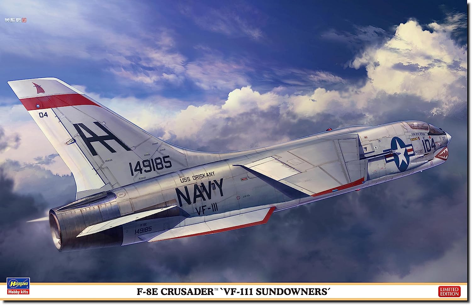 Hasegawa F-8E Crusader VF-111 Sundowners 1/48 - BanzaiHobby