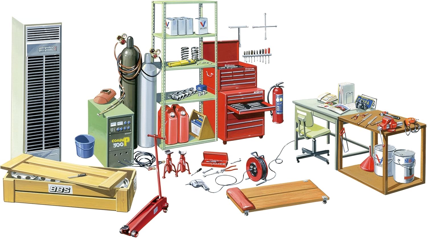 Fujimi GT-1 1/24 Garage & Tool Series - BanzaiHobby