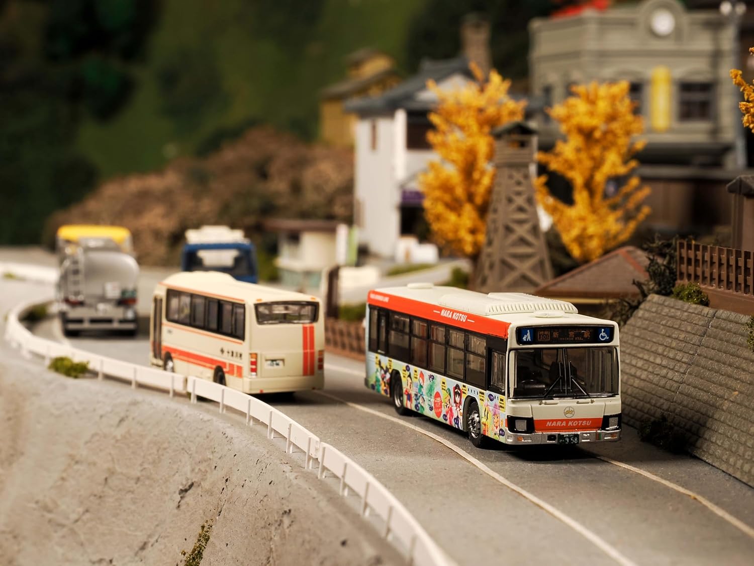 TOMYTEC Let's Go With The Bus Collection 23 Nara Kotsu Yagi-Shingu Express Bus And Totsukawa Village Bus Set Of 2 - BanzaiHobby