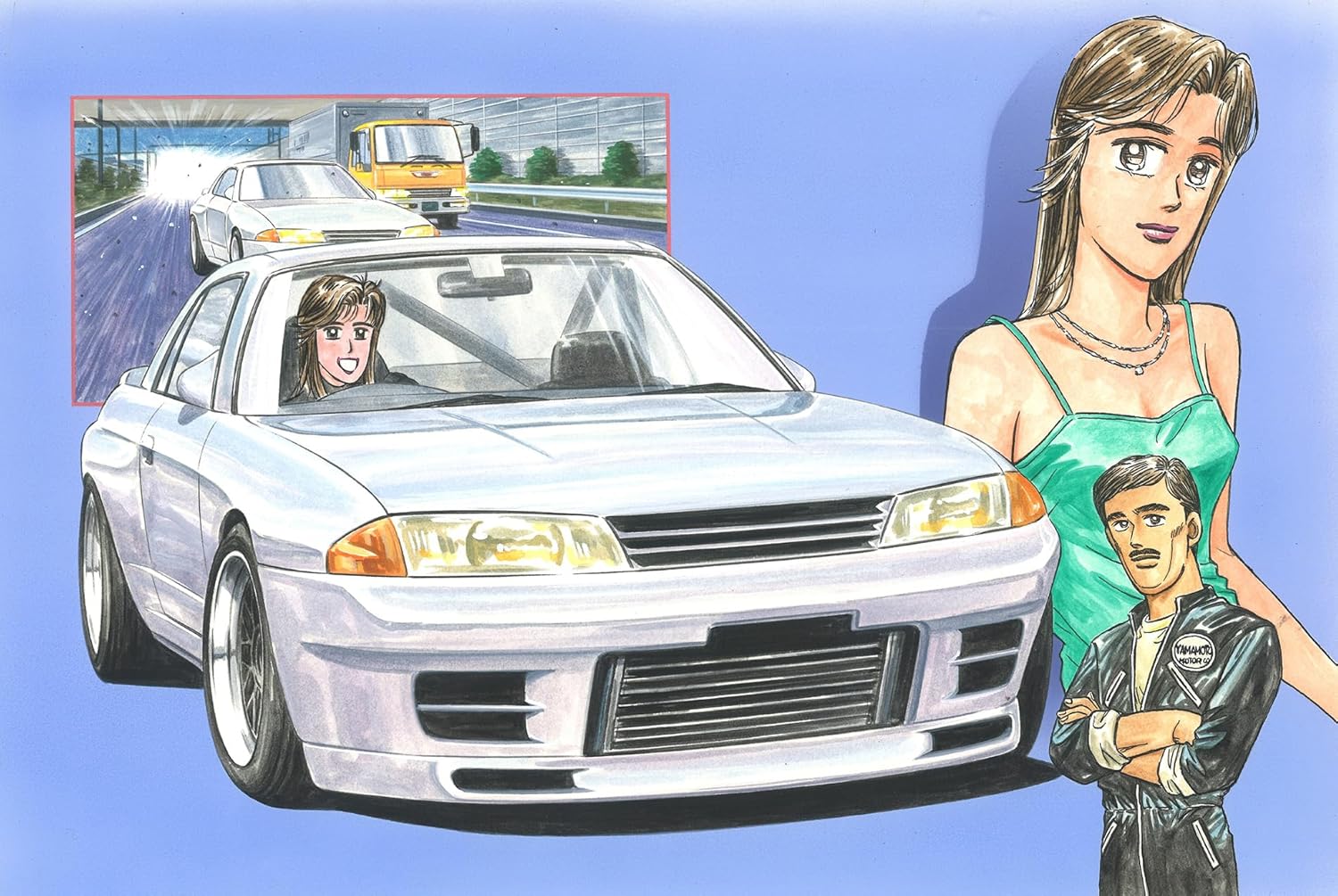 Fujimi 1/24 Wangan Midnight Series No.3 Nissan Skyline GT-R (R32) Reina - BanzaiHobby