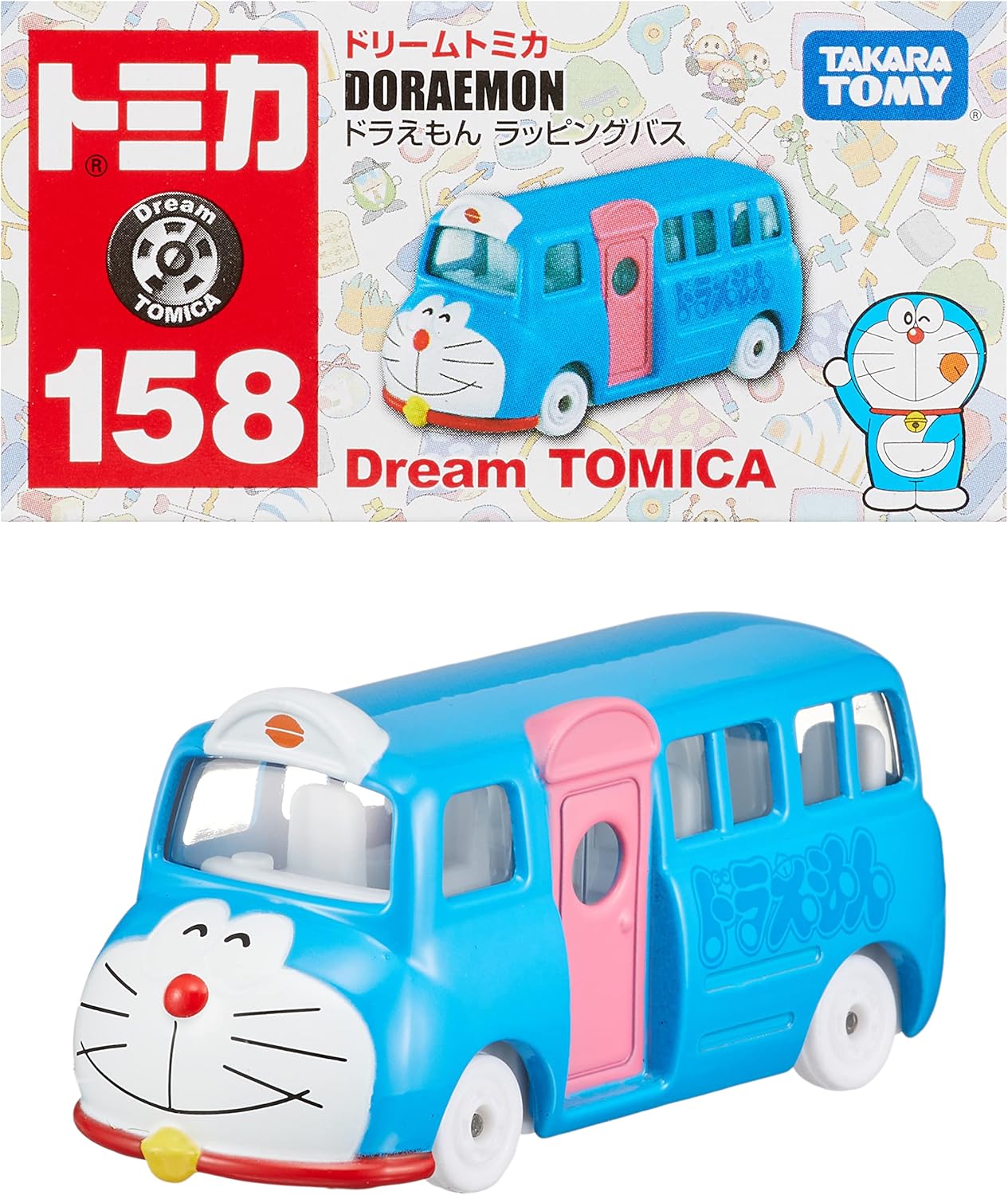 Dream Tomica No. 158 Doraemon wrapping bus - BanzaiHobby