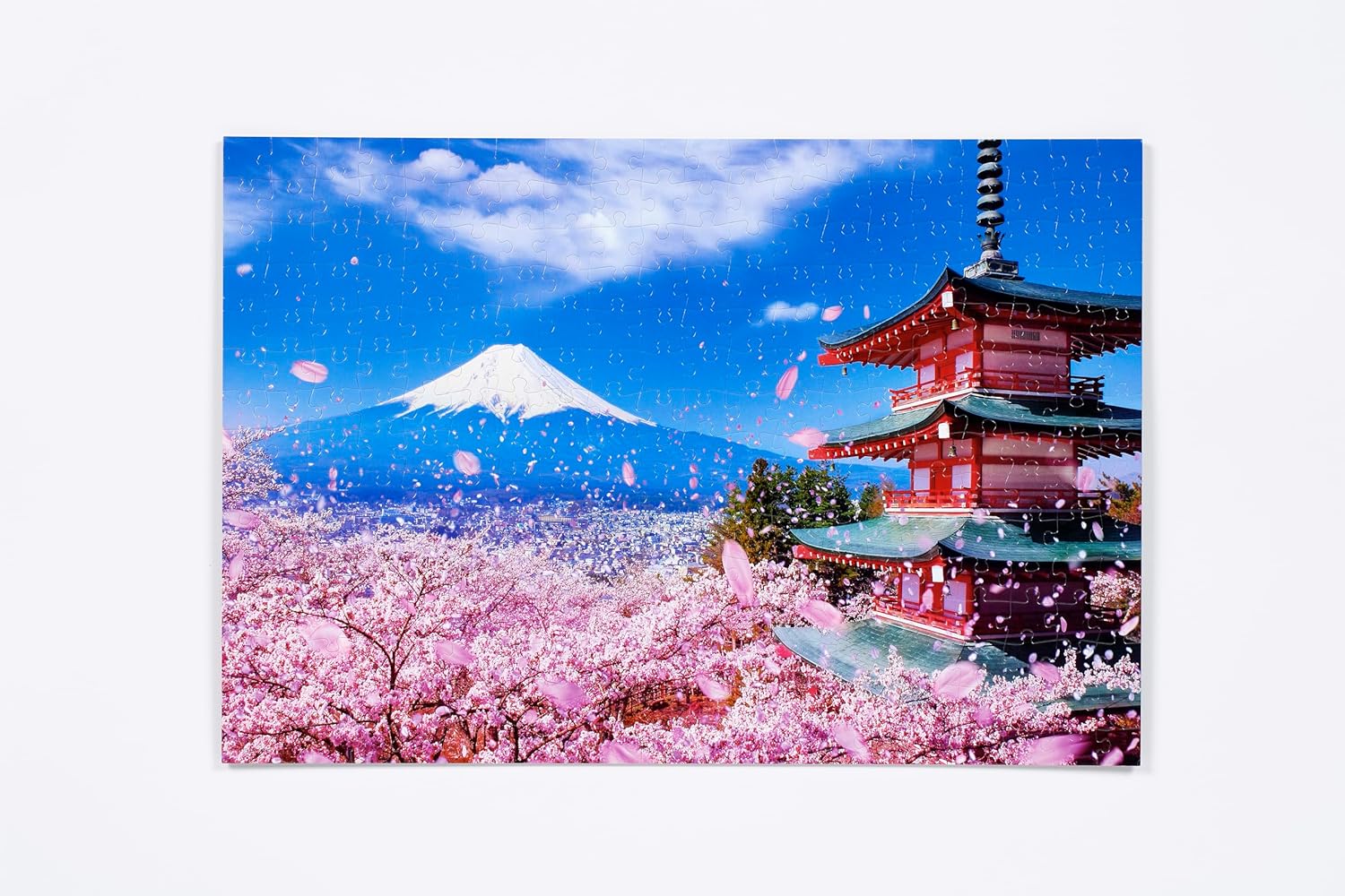Beverly 300-057Mt. Fuji and cherry blossoms dancing at Sengen Shrine (cherry blossoms) Puzzle - BanzaiHobby