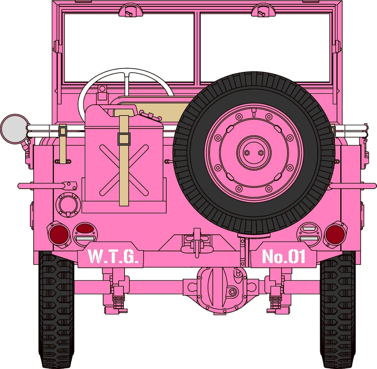 Hasegawa SP356 1/24 Wild Egg Girls No. 01 1/4 Ton 4x4 Utility Truck Amy McDonnell W/Figure - BanzaiHobby