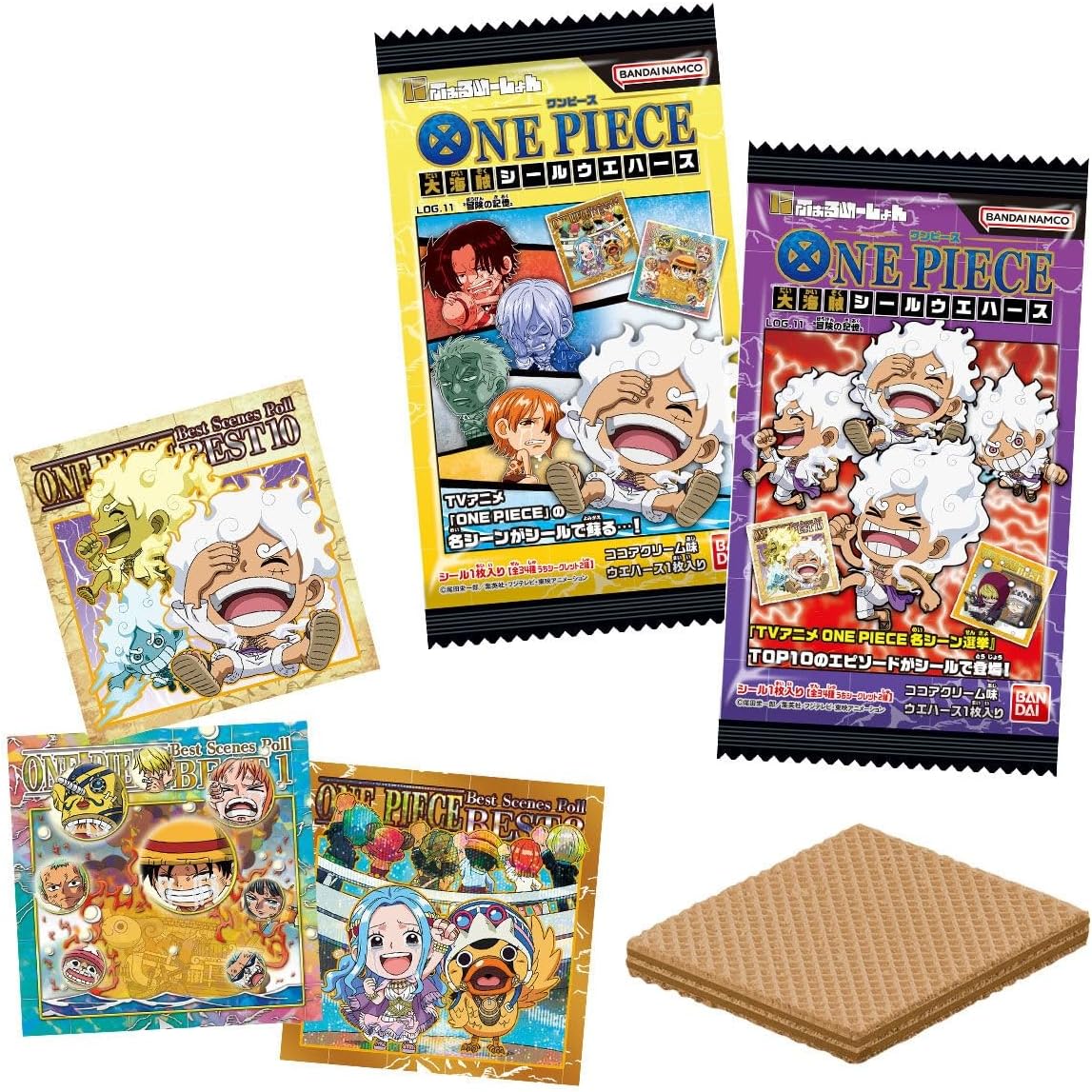 Bandai Niformation One Piece Great Pirate Seal Wafer LOG.11 (1Box 20pcs) - BanzaiHobby